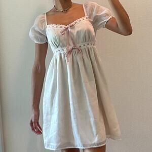 Cream Coquette Dress